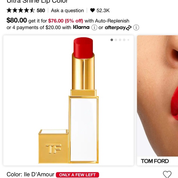 Tom Ford Other - Tom Ford Color Ultra Shine Lipstick, 31 Ile D’amour, BNIB